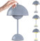 LUPATDY Pilzlampen Tischlampe Flowerpot Lampe Pilz Lampe Kabellos, Touch Dimmbar, 3000k - 6000k, Moderne Aufladbar Tischlampe mit 3 Helligkeitsmodi für Schlafzimmer, Büro, Bars und Restaurants