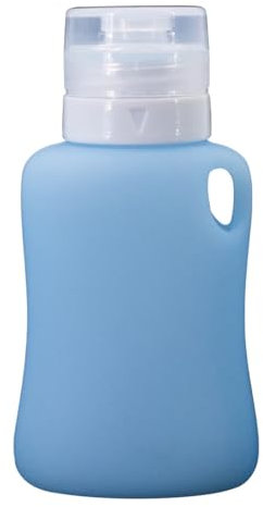 Mablik® Botella Pipi Perros Silicona 150 ml, Color Azul Claro. Botella Pipi Perros Calle, Flexible y Portátil Antigoteo, Resistente, Chorro a Presión. con Mosquetón (Azul150 ml)