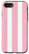 iPhone SE (2020) / 7 / 8 Pink and White Stripes, Danish Pastel, Preppy Aesthetic Case