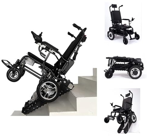 Feoffey Silla de Ruedas Eléctrica Plegable 190kg/420lb Capacidad, Ligera, Portátil, con Control por App Móvil, Frenado Automático y Diseño Moderno - Ideal para Hogares, Hospitales y Emergencias