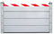 Hochwasserschutzblech, abnehmbar, temporäre Dämme, Wasserstopper, Schild für Garage, Auffahrt, Haustür, Keller, 60 x 20 cm