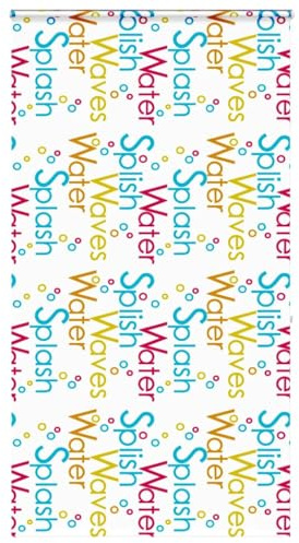 vidaxl shower roller blind with cassette - splash pattern 120x240 cm - water- PEVA - modern bathroom privacy solution