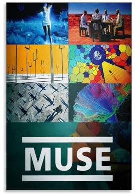 XXQPO Leinwand Vintage Poster Wand Bild Druck Band Muse Poster Home Decor Wohnzimmer Schlafzimmer 20x30cm ohne Rahmen