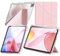 Funda Compatible con Huawei MatePad 11.5 S 2024 con Portalápiz, Transparente Antigolpes Cover Tableta, Múltiples ángulos 6 en 1 con Soporte Forma de Y, Auto-Sueño/Estela, Rosa
