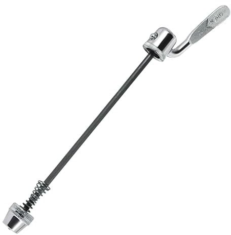Steel Quick Release Skewer for Rear Mounted Trainers, Standard Bike Wheel Skewers Rod Lever for Turbo Trainer, Indoor Trainer, Riding, All Rear Cycle Wheels with Hollow Axle, Silver