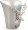 Licht-Erlebnisse Weinkühler Dekorativ 28 x 24 x 30,5 cm Hirsch Designaus Aluminium in Silber Landhaus Sektkühler Flaschenkühler
