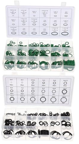 SHINEOFI 495 Stück Kompressordichtung Für Ö Klimaanlage Dichtring Klimaanlagendichtung -dichtung O'ring Kits Dichtungssatz O'rings Kit Dichtungen Nitrilkautschuk