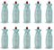 sourcing map 10pcs Burlap Wine Bags, Wine Bottle Gift Bags with Drawstrings, Liquor Bottle Covers for Wedding Christmas Birthday Party Favors, Blue
