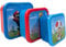 My sweety pop Set di 3 scatole per merenda Super Mario – Pranzo Box impilabili 11,5 cm – Bambino – Presepe, Scuola, Vacanze – Rosso/Blu