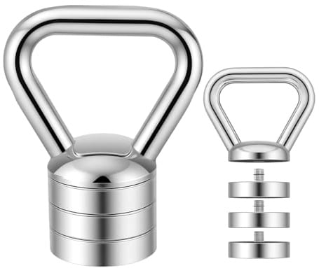 bimiti Kettlebell Verstellbare 10kg, 4-in-1 Kettlebell Set | Kugelhantel Verstellbarer Gewichtsbereich 3/5/8/10kg, Kettleball für Ganzkörpertraining zu Hause oder im Fitnessstudio