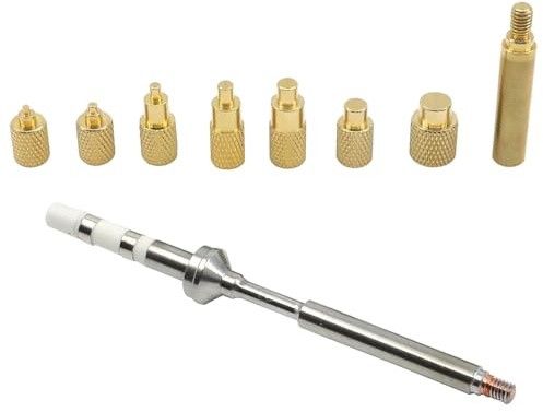 Heat Set Insert Tool, TS100 Lötkolbenspitze, Messing Rändelmutter Eingebettetes Einsteckspitzen-Adapter-Kit für Lötarbeiten