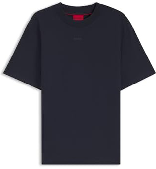 HUGO Herren Dapolino Relaxed-Fit T-Shirt aus Baumwoll-Jersey mit Logo-Print