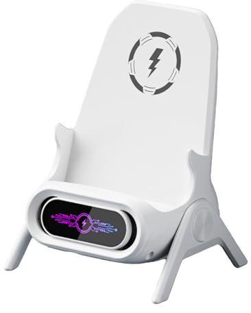 Chargeur De Téléphone sans Fil - Support Téléphone Forme Fauteuil | Conception À Charge Rapide Magnétique | Support Charge sans Fil Magnétique pour Salon, Chambre À Coucher, Table, Chaise