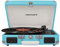 Crosley Cruiser Deluxe Vintage 3-Speed Bluetooth Suitcase Turntable, Turquoise