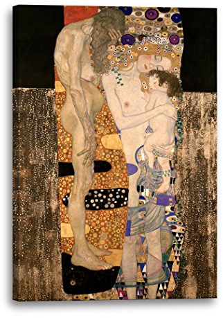 Printed Paintings Leinwand (80x120cm): Gustav Klimt Die DREI Lebensalter Einer Frau