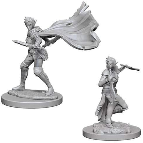 WizKids Pathfinder Deep Cuts Unpainted Miniatures - Elf Female Rogue (6 Units)