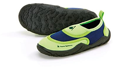 Aqua Sphere BEACHWALKER Kids Bright Green Navy Blue - 24-25