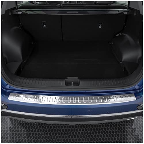 tuning-art BL960 Ladekantenschutz mit Abkantung passend für Kia Sportage 4 2018-2021, Farbe:Silber