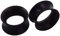 Luxe Modz Ohrlochdehner, 11 mm, 12 mm, 14 mm, 00G, 0G, 2G, 4G, dünn, schwarz, Silikon, flexibel, hohl, Tunnel, Plugs, Ohrdehner, Piercing-Set, 2 Stück, 7/16 Inch, Silikon