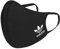 adidas Originals Standard Face Covers 3-Pack, Black/White, X-Small/Small