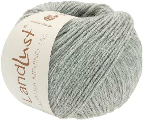 LANA GROSSA Landlust Alpaka Merino 160 | Klassisch verzwirntes Garn aus Merino & Alpaka | Handstrickgarn aus 50% Schurwolle & 50% Alpaka (Baby) | 50g Wolle zum Stricken & Häkeln | 160m Garn FB 407