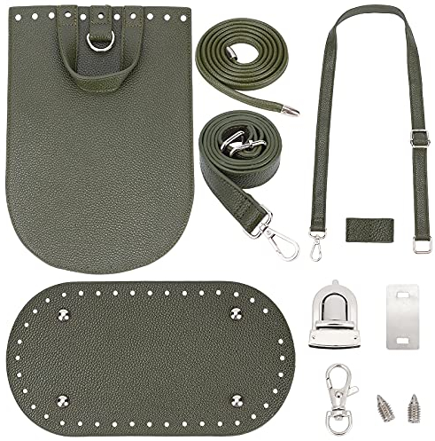Pandahall PU-Leder Rucksack Herstellung Kits DIY Stricken Häkeln Taschen Handtaschen Bottom Shaper Pad Insert Kissenbasis Mit Löchern Steckschnalle Für Stricken Häkeln Taschen DIY Handtasche