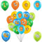 60Stück Luftballons Bunt mit Wald Tiere Überschrift,Natur Latex Helium Dschungel Zoo Ballons Mix Farben Jungle Urwald Safari Deko für Baby Kinder Junge Jungs Mädchen Jungen Geburtstag Party Dekoration