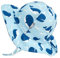 Jan & Jul Baby Sonnenhut für Jungen, Atmungsaktive Baumwolle (M: 6-24 Monate, Blauwal)