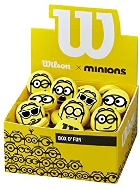 Wilson Unisex-Adult Minions 2.0 vibration dameners Tennis Dampener, Yellow, 75 PK EU