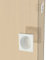 BricoShopping® set MANIGLIE per PORTA interna in legno A SCOMPARSA SCORREVOLE KIT senza SERRATURA ad INCASSO GANCIO e nottolino cieca QUADRATA bocchetta acciaio (Quadrato S/Serratura, Bianco)