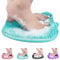 AXLOFO® Shower Foot Scrubber Mat, XL Larger Size Foot Massager Mat with Non-Slip Suction Cups - Cleans, Exfoliationl, Massages Your Feet Without Bending, Foot Circulation & Relieve Tired Feet (Green)