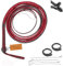 Frusta in Pelle di Canguro equestre Pancia della Frusta in Pelle Resistente e Supporto in Pelle all'Interno 16 trecce Fili Pelle Intrecciata Frusta rumorosa Che schiocca (4 Piedi (1,21 Metri))