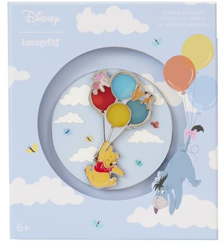 Disney assortiment 3 pin's émaillés Pooh and Friends on Balloons (12)