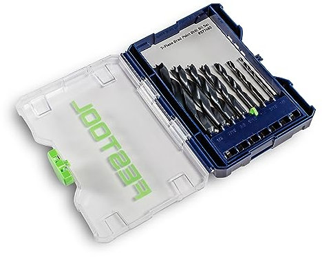 Festool 7-teilig Bohrer-Set, BKS D 1/20.3 cm-1/5.1 cm CE/W/7, Holz- und Kunststoffbohren, Centrotec-Schaft, Gewichtsreduzierung, Rostfrei, Schneller Spanauswurf