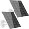 2pcs Solar Panel for Security Camera - 5W USB Solar Charger IP65 Waterproof with 360° Adjustable Mounting and 9.1ft Micro USB Port Charging Cable