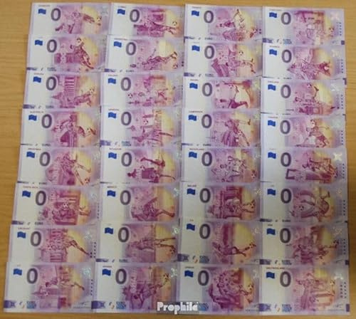 Prophila Collection Geldschein Alle Welt 32 Souvenirscheine mit Allen 32 Teilnehmerländern bankfrisch 2022 0 Euro-Set Fußball-WM 2022 in Katar (Banknoten für Sammler) Fußball