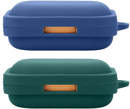 Akancy compatibile per Nothing Ear A Custodia per cuffie,[Supporta la ricarica wireless] [Custodia protettiva antiurto] Custodia protettiva in silicone protettiva per cuffie (blue Green)