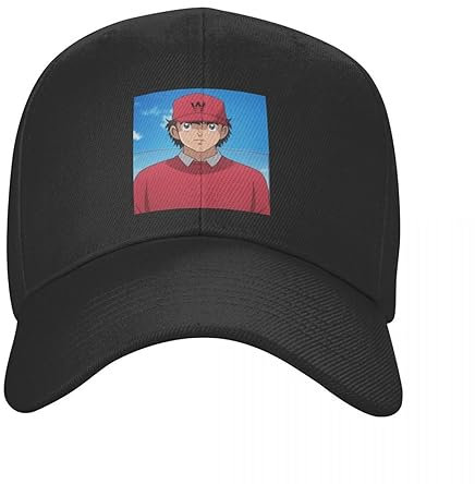 YCYLYLYC Unisex Genzo Wakabayashi Print Baseballkappe für Männer und Frauen verstellbare Unisex-Mütze Captain Tsubasa Sommer Snapback Outdoor Sport Caps Hut Gewaschene Baumwolle