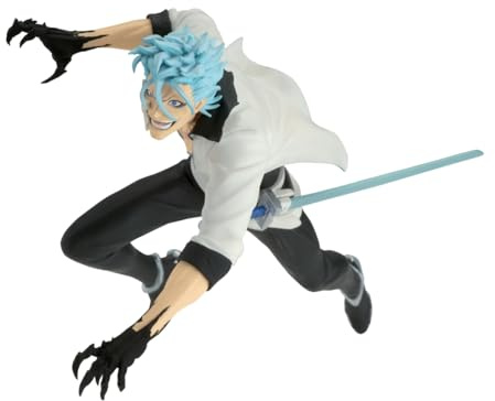 BANPRESTO Grimmjow Jaegerjaques Bleach Collectible Figure Vibration Stars, 17 cm, BP28549P, Multi-Colour, Ideal for Anime Fans