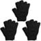 6Pcs Exfoliating Gloves - Bamboo Shower Gloves - Bath and Body Exfoliator Mitts - Scrubs Away Ingrown Hair and Dead Skin - for Shower, Spa and Massage Cell Remover Loofah - Black