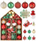 SinLaw Weihnachtsbaumkugeln, 42 Stück Christbaumschmuck, Weihnachtskugeln Kunststoff Set mit Aufhänger Bruchsicher, Rot Orange Weihnachtsdeko für Indoor Outdoor Weihnachtsbaum Deko (Rot Grün)