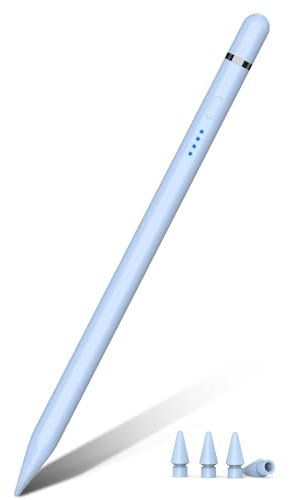 Pencil 1. Generation für iPad (2018-2025), 30 Mins Schnellladung mit Neigung & Palm Rejection, Stift für iPad Kompatibel mit i-Pad Air 3/4/5/M2/M3, Mini 5/6, i-Pad 6-11, Pro 11/12,9/13 M4 (Blau)