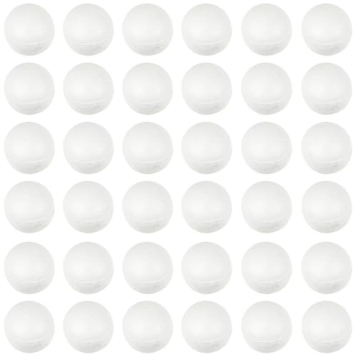 Garneck Schaumkugeln 500 Stück 1 cm -Polystyrol Für Hochzeitsfeierdekor DIY-Ornamente Weihnachtsbälle Bastelarbeiten Bemalen Und Verzieren Für Festliche Anlässe