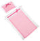 Toddmomy Miniature Bedroom Decorations Set Mini Bedding Kit for Doll House Bed Sheet Pillow
