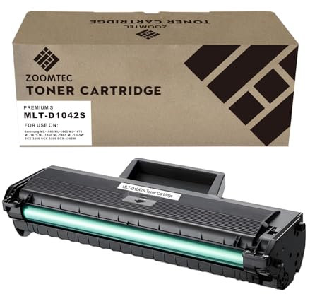 ZOOMTEC MLT-D1042S D1042S Tonerkartuschen Kompatibel mit Drucker Samsung ML-1660 ML-1660N ML-1665 ML-1666 ML-1670 ML-1672 ML-1674 ML-1675 ML-1678 ML-1860 ML-1865 SCX-3000 SCX-3200 SCX-3205 (1 Schwarz)