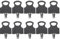 OTOTEC 10Pcs Bicycle Hydraulic Disc Brake Pads Spacer Brake Spacer Compatible with Tektro Hydraulic Brakes