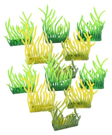 SUPVOX 100 Pièces Gazon Artificiel Miniature pour Aquarium Plantes Plastiques Réalistes pour Décoration de Diorama et Paysage Ferroviaire