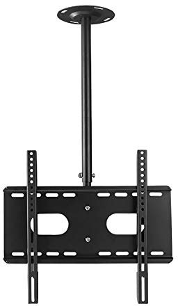 TV StandTv Wall Mount Ceiling TV Mount Adjustable Height Full Motion 360 ° Rotation TV Bracket Max Up to 50 Inch TVs Two Installation s: Ceiling and,1m