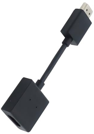 Torveen HDMI Male to Female Extension Cable, HDMI Adapter Compatible with Fire TV, Roku, Blu-Ray Players, PS4, and More (Black)