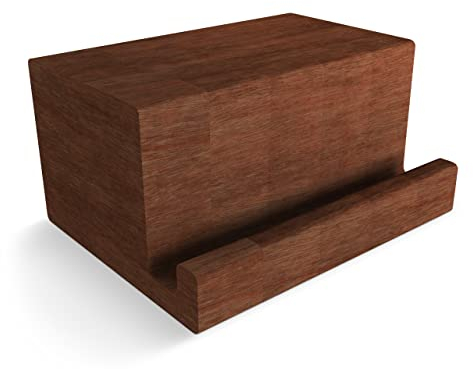KAIU Premium Supporto Porta Vinili - Metti in Mostra la Copertina dell'Album in Riproduzione - Design Minimalista ed Elegante - Compatibile con Dischi Vinile 33 Giri, CD e LP Vinile - Marrone